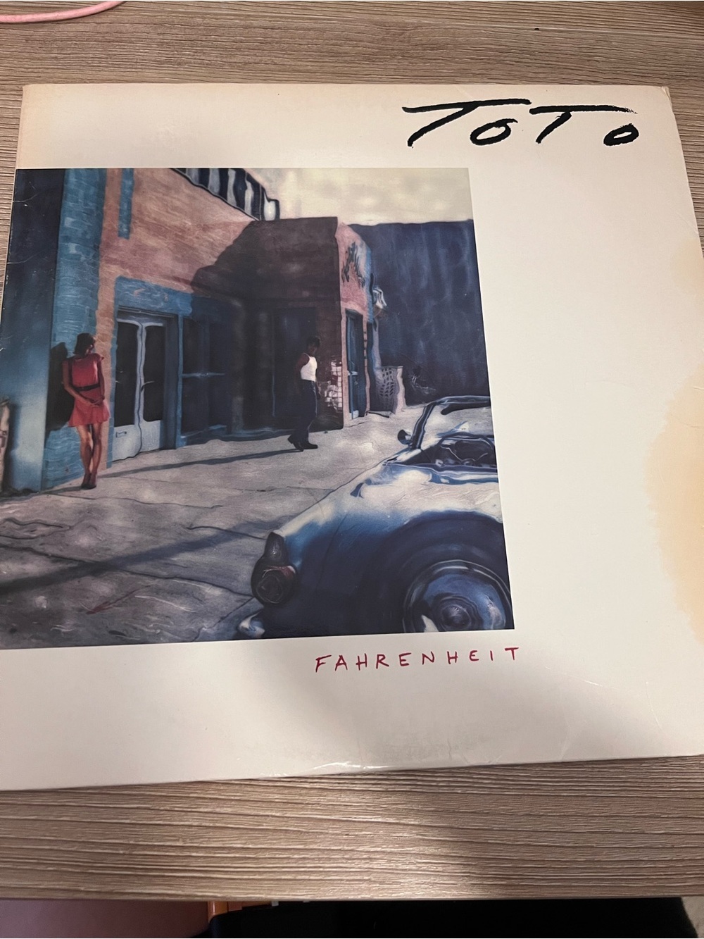 Toto – Fahrenheit Vinyl LP Record 1986 Columbia Tested & Working